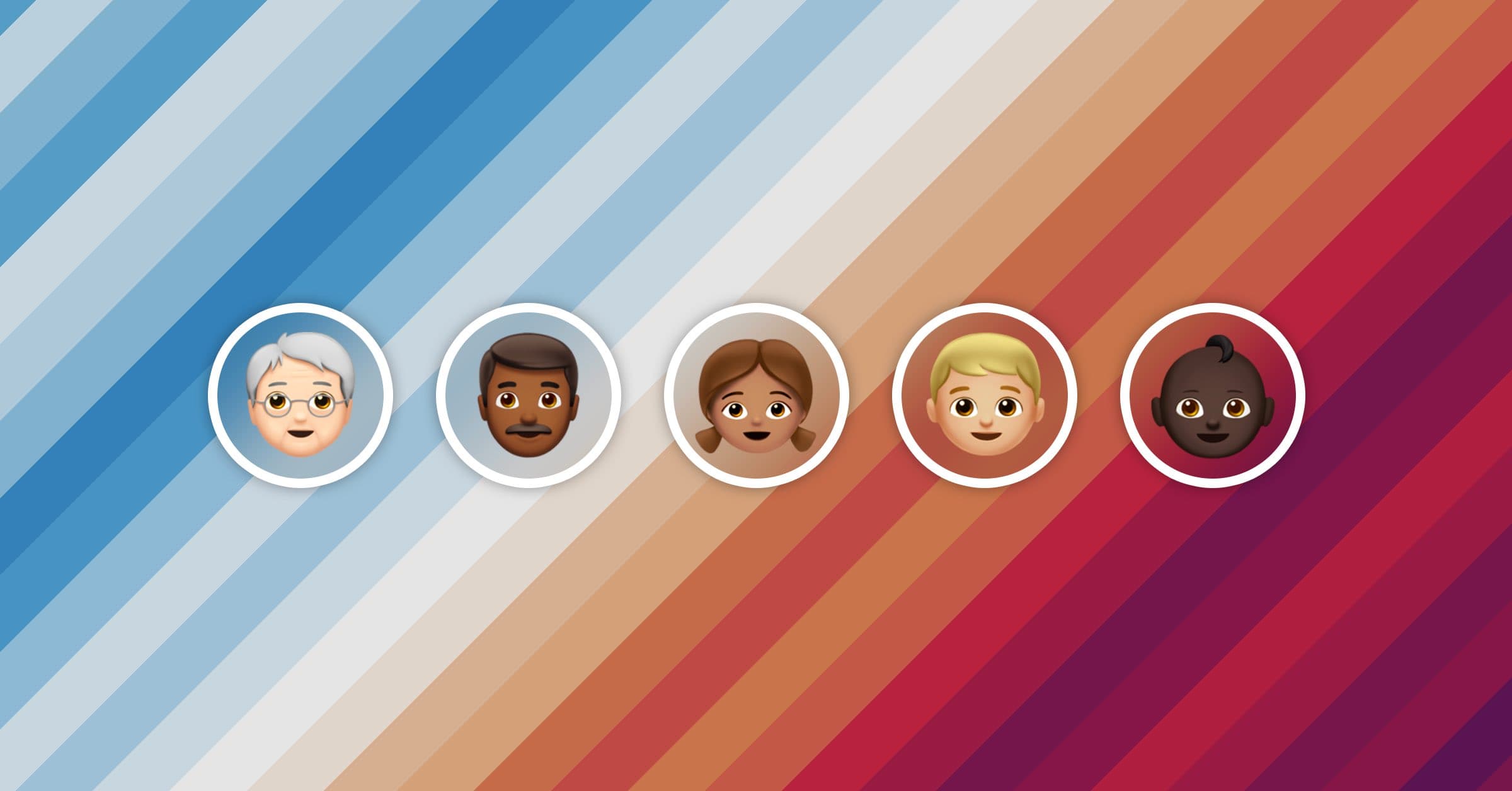 Illustration of people of different age groups