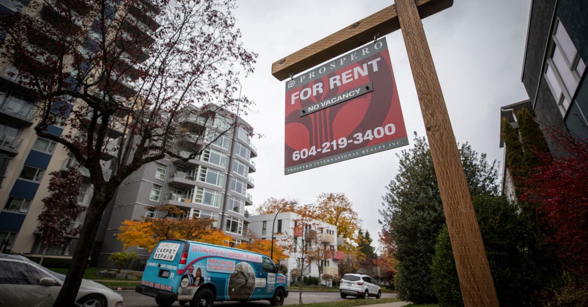 Une carte montrant les logements à louer à Toronto